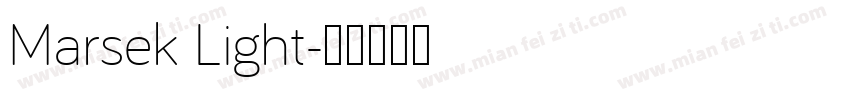 Marsek Light字体转换
